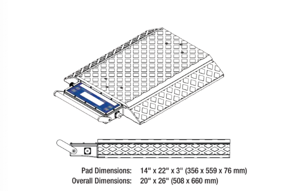 Intercomp PT300DW™ Wheel Load Scale System (System Includes Scales, Case, HH60 Indicator and Charging Cable)