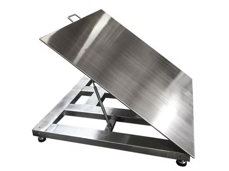 Optima Scale OP-916SS-LT Lift Up Washdown Floor Scale For Industrial Weighing - Northline Scale