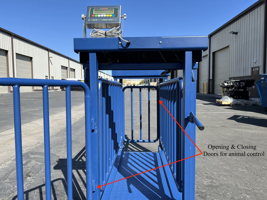 US-BC7120HD Big Blue Livestock Scale For Livestock Weighing - Northline Scale