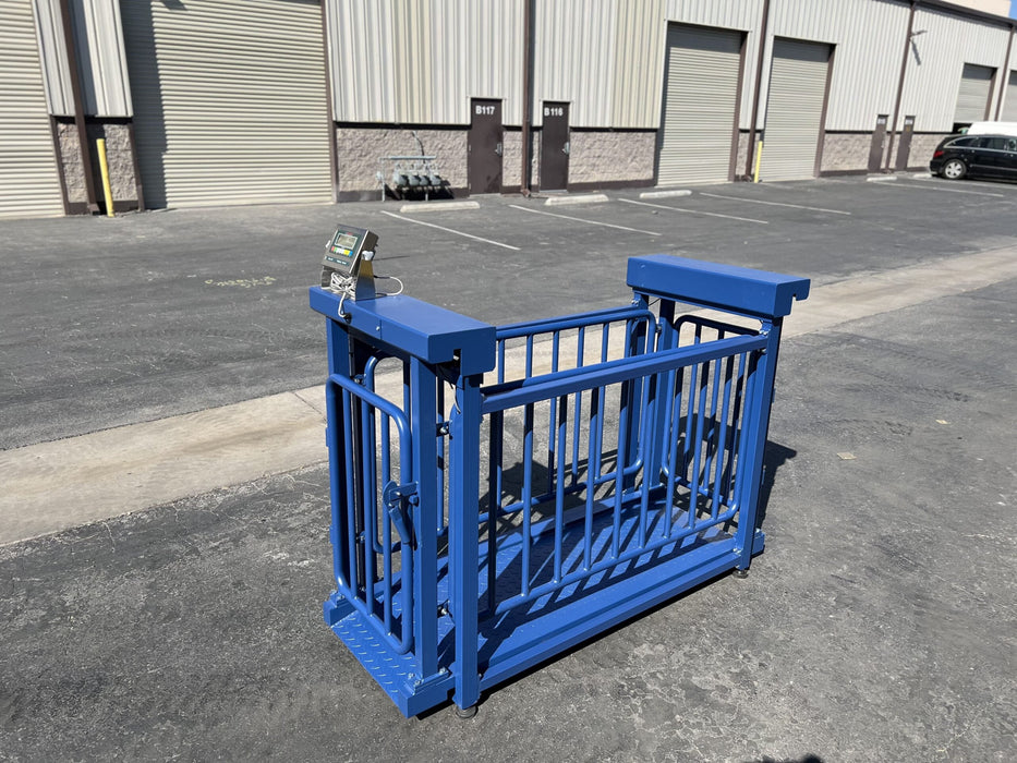 US-BC7120HD Big Blue Livestock Scale For Livestock Weighing - Northline Scale