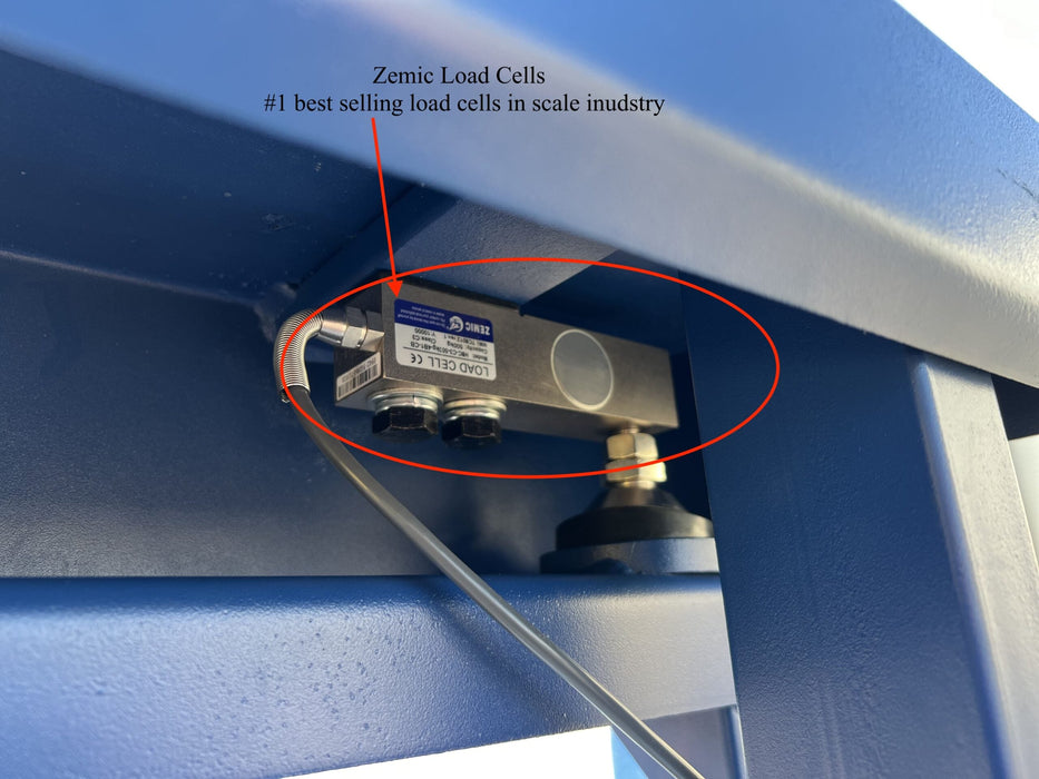 US-BC7120HD Big Blue Livestock Scale For Livestock Weighing - Northline Scale