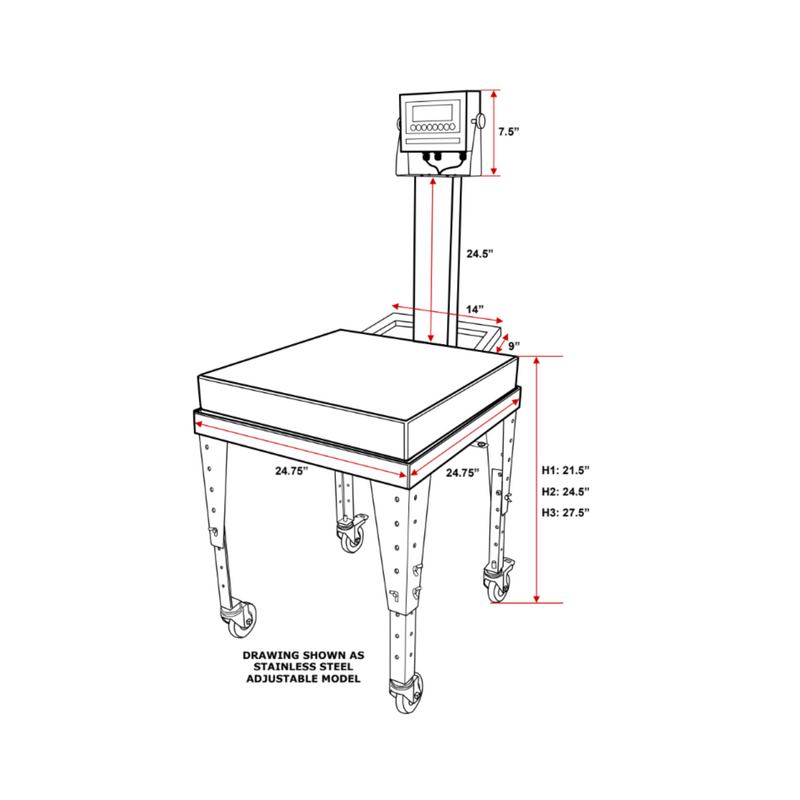 Bench Scale Cart