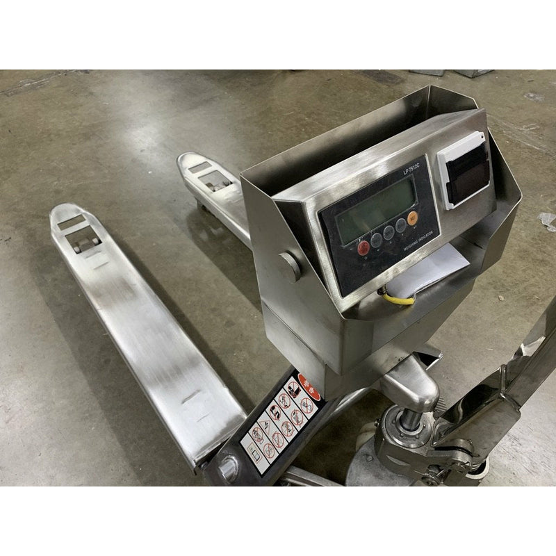SL-3300-SS-PJP (Stainless Steel) Pallet Jack With Built-In Scale AND Printer l 3300 lb Capacity