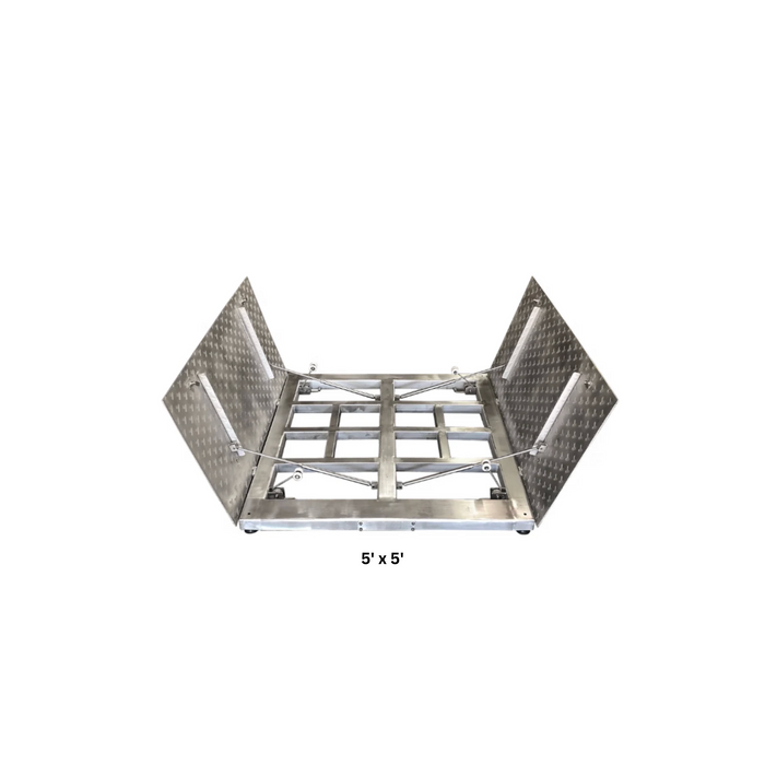TUF-MADE SSLT Quick Clean Lift Top Stainless Steel Floor Scale (Made in USA)