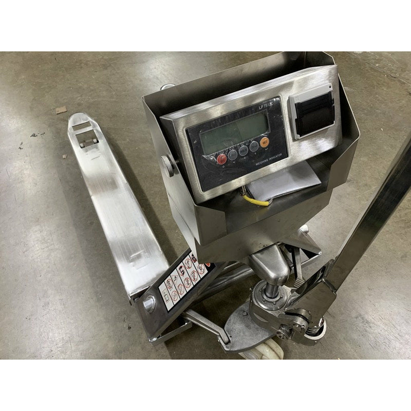 SL-3300-SS-PJP (Stainless Steel) Pallet Jack With Built-In Scale AND Printer l 3300 lb Capacity