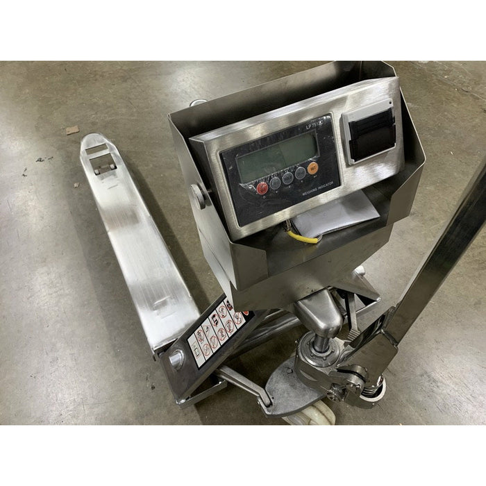 SL-3300-SS-PJP (Stainless Steel) Pallet Jack With Built-In Scale AND Printer l 3300 lb Capacity