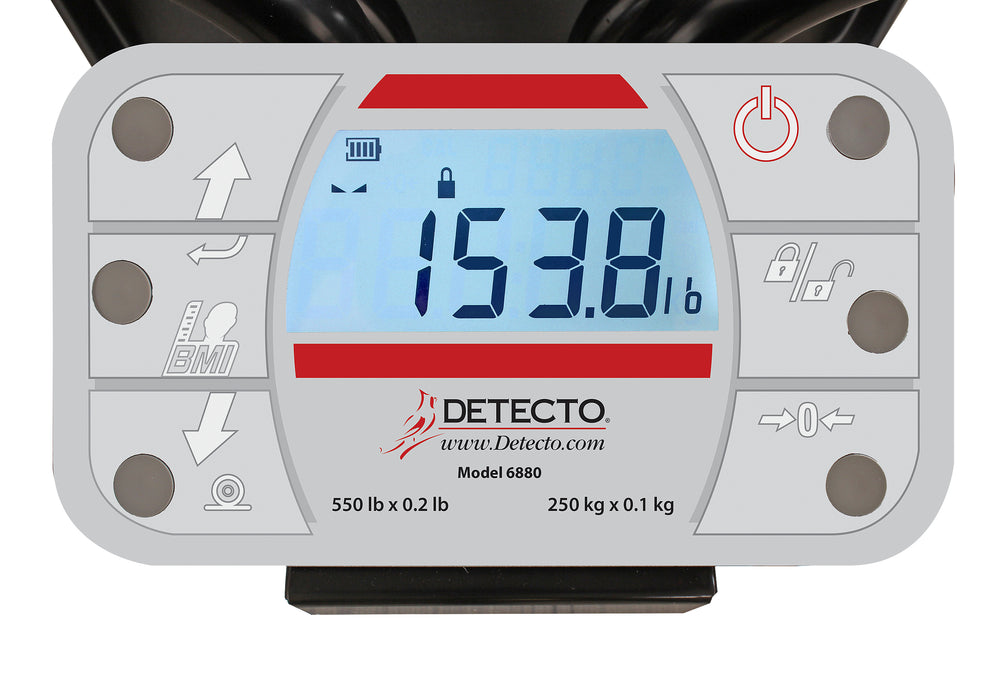 Detecto 6880 Digital Rolling Chair Scale