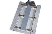 View of the underside of the Walz Scale AXW-20 Portable Axle Scale, showing the load cells.