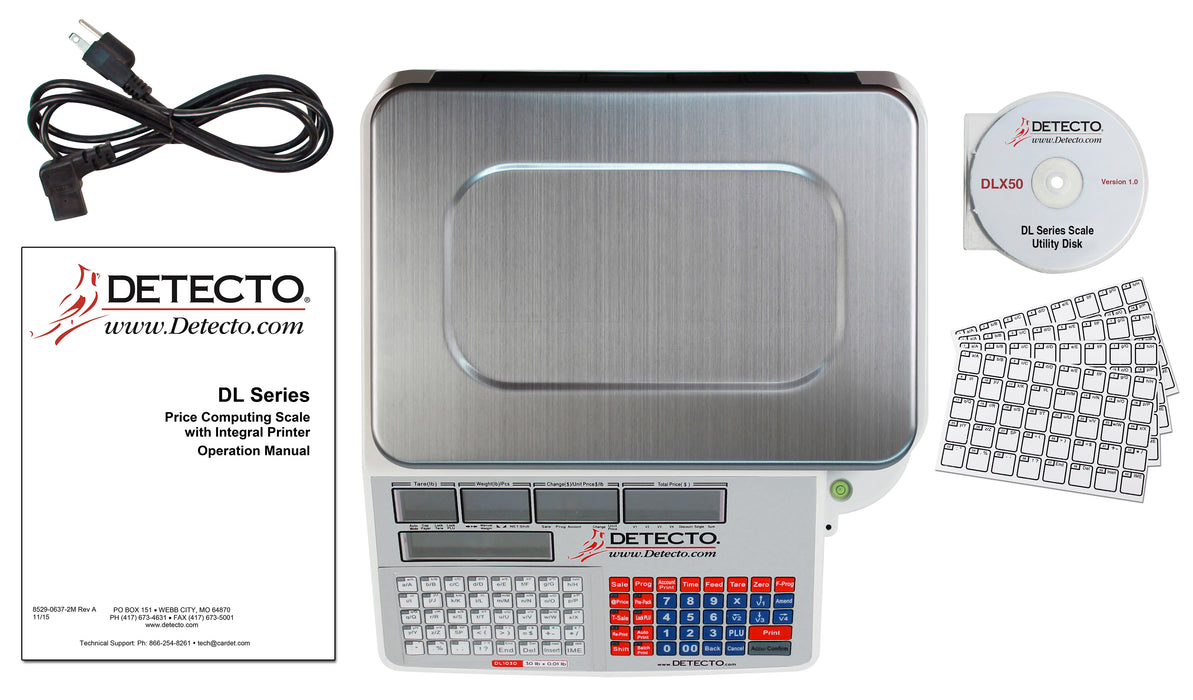 Detecto DL Series Price Computing Scale with Integral Printer