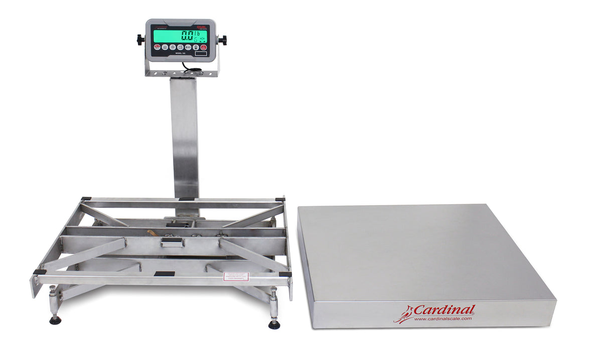 Detecto EB-185 Series Stainless Steel Bench Scale with Rival Weight Indicator