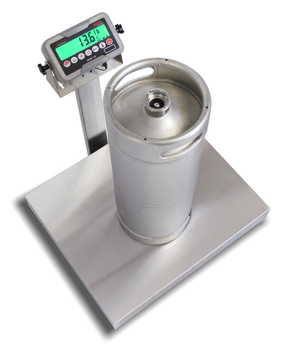 Detecto EB-185 Series Stainless Steel Bench Scale with Rival Weight Indicator