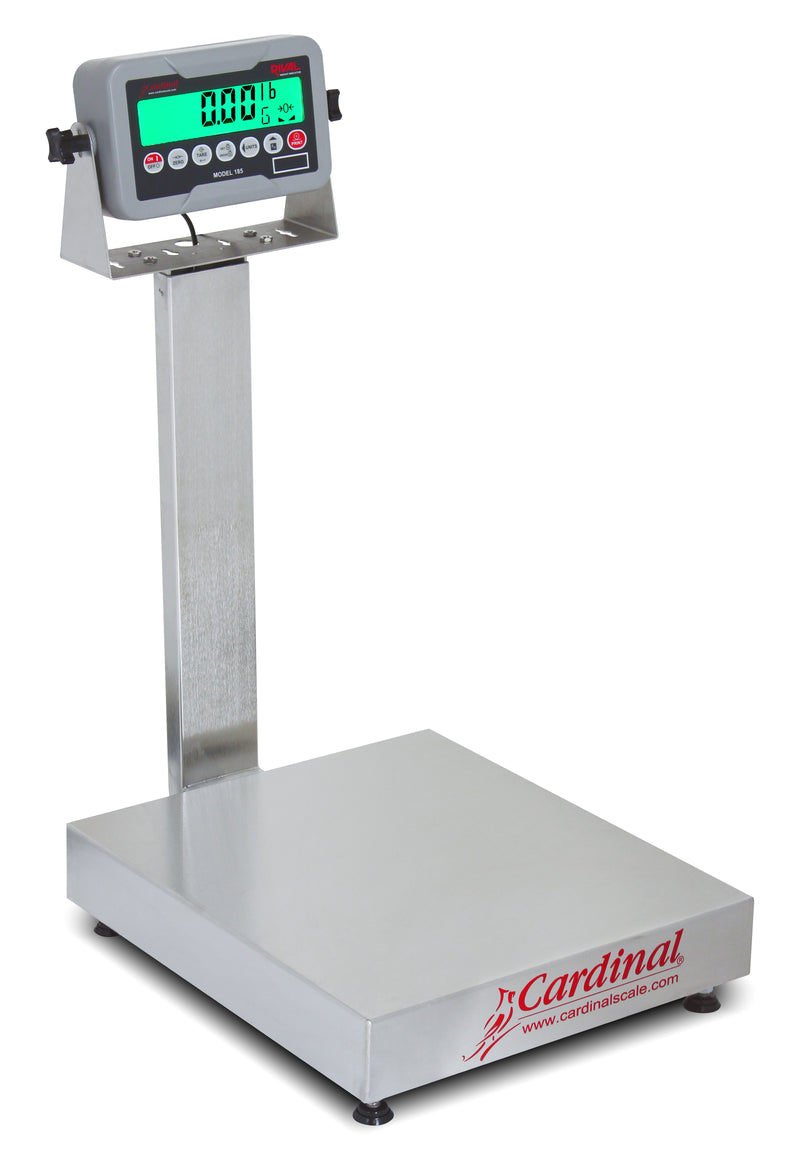 Detecto EB-185 Series Stainless Steel Bench Scale with Rival Weight Indicator
