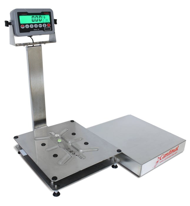 Detecto EB-185 Series Stainless Steel Bench Scale with Rival Weight Indicator