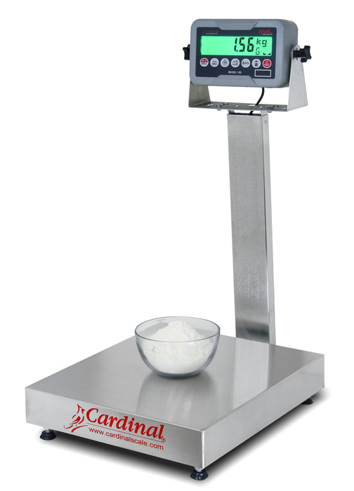 Detecto EB-185 Series Stainless Steel Bench Scale with Rival Weight Indicator