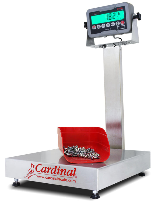 Detecto EB-185 Series Stainless Steel Bench Scale with Rival Weight Indicator