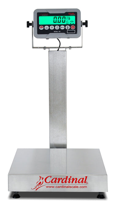 Detecto EB-185 Series Stainless Steel Bench Scale with Rival Weight Indicator