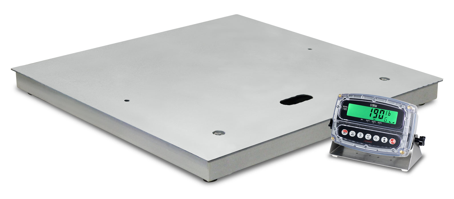 Electronic Floor Scales with Gas-Assisted Lift Decks