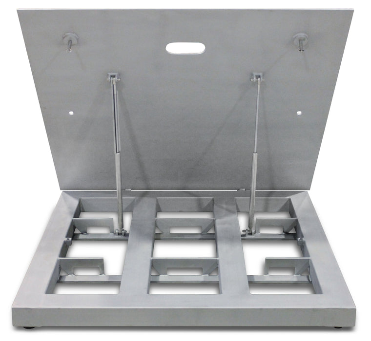 Electronic Floor Scales with Gas-Assisted Lift Decks