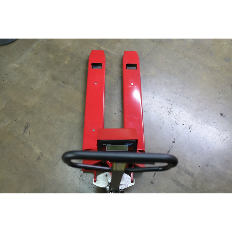 SL-5000-E-Narrow Pallet Jack With Built in Scale for European Pallets or Smaller Pallets