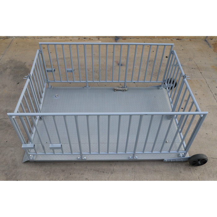 SellEton SL-930-5’x7’ ( 60” x 84” ) platform Cage system Portable Livestock Animal Weighing Scale