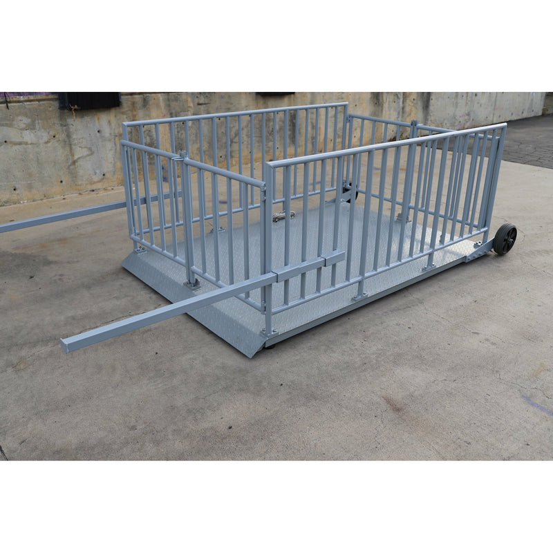 SellEton SL-930-5’x7’ ( 60” x 84” ) platform Cage system Portable Livestock Animal Weighing Scale
