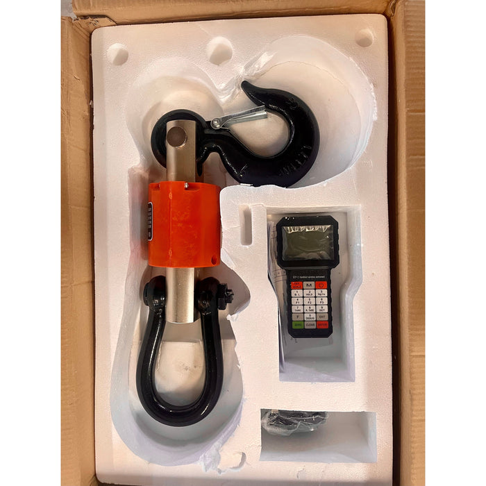 SL-W-CR-20k Wireless Crane Scale 300 ft Range Hanging Crane Scale, (20,000 lbs x 5 lb)
