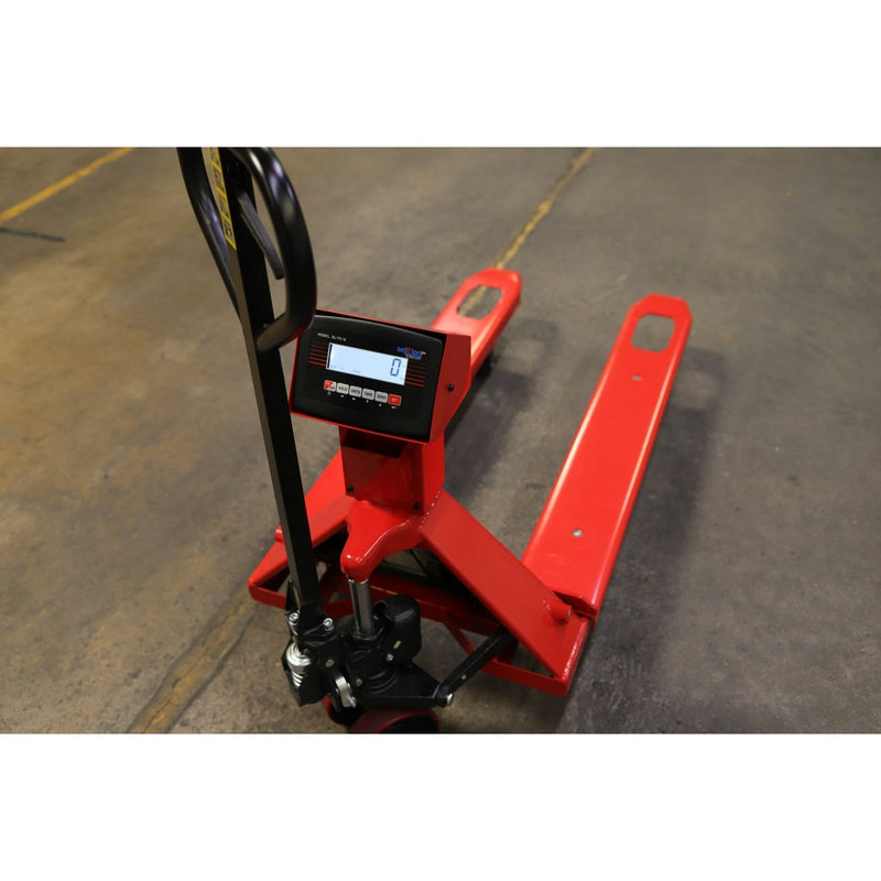 SL-5000-E Industrial Warehouse Pallet Jack With Built in Scale, 5000 lb x 1lb Capacity