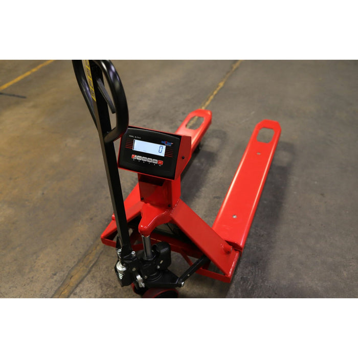 SL-5000-E Industrial Warehouse Pallet Jack With Built in Scale, 5000 lb x 1lb Capacity