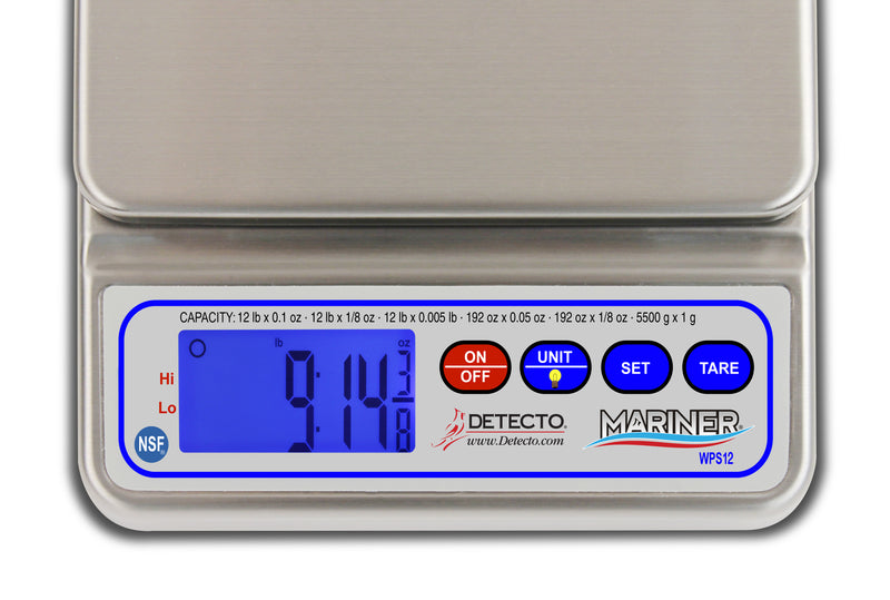 Detecto WPS12UT Digital Scale with Utility Bowl