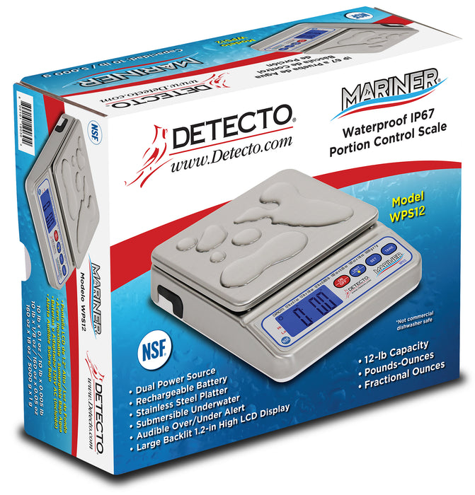 Detecto Mariner WPS12 IP67 Submersible Portion Control Scale