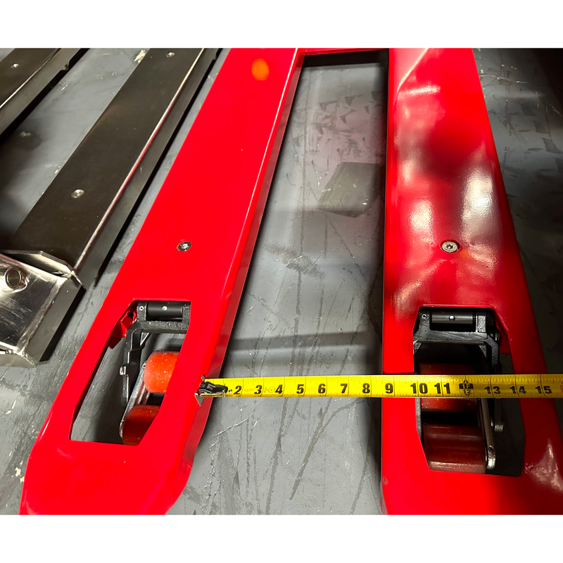 SL-5000-E-Narrow Pallet Jack With Built in Scale for European Pallets or Smaller Pallets