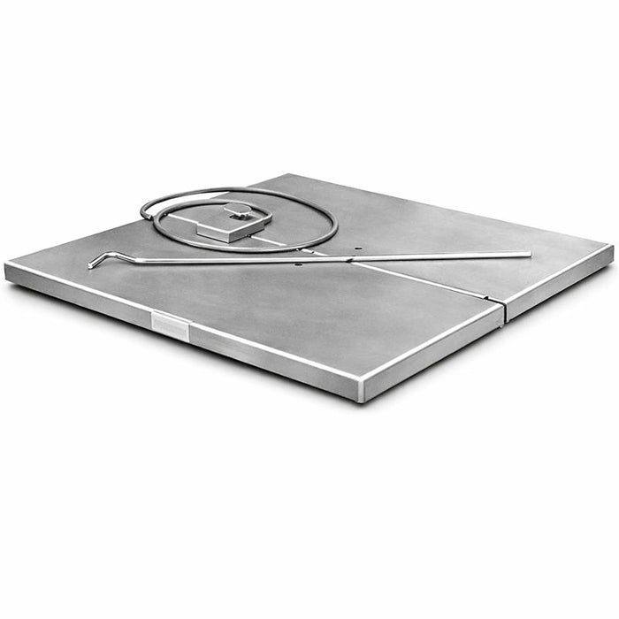 Cambridge SS660-ST Stainless Steel Low Profile Floor Scale with Removable Slide Top