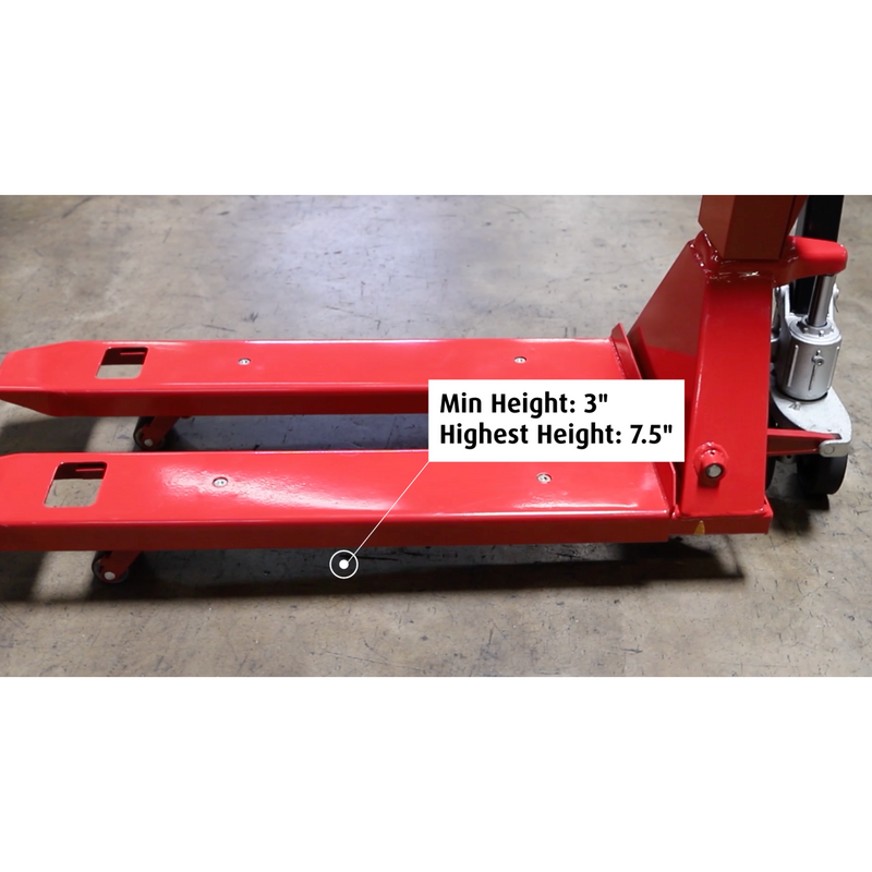 SL-5000-E-Narrow Pallet Jack With Built in Scale for European Pallets or Smaller Pallets