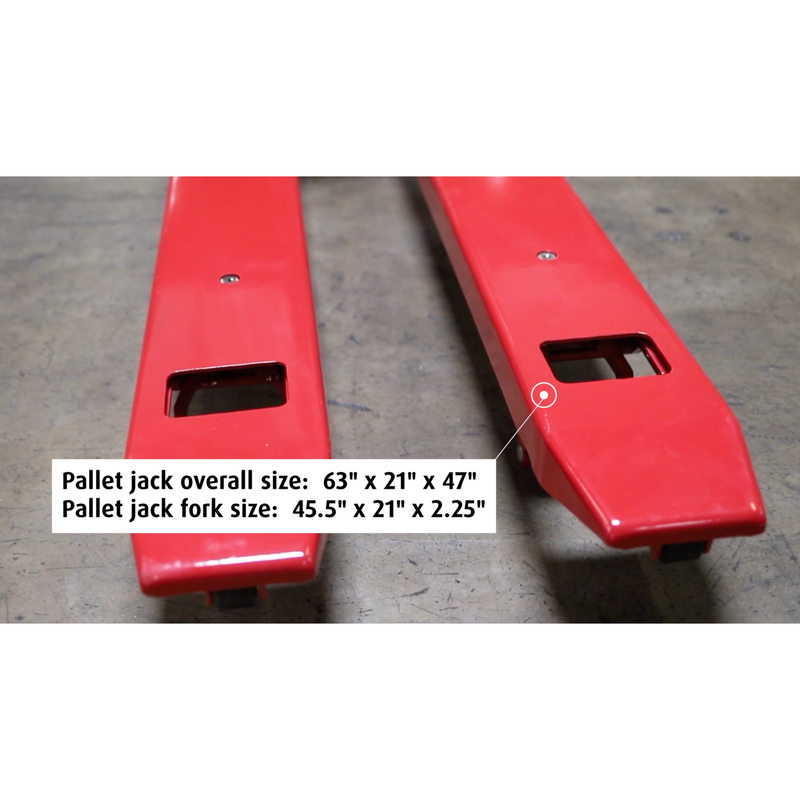 SL-5000-E-Narrow Pallet Jack With Built in Scale for European Pallets or Smaller Pallets
