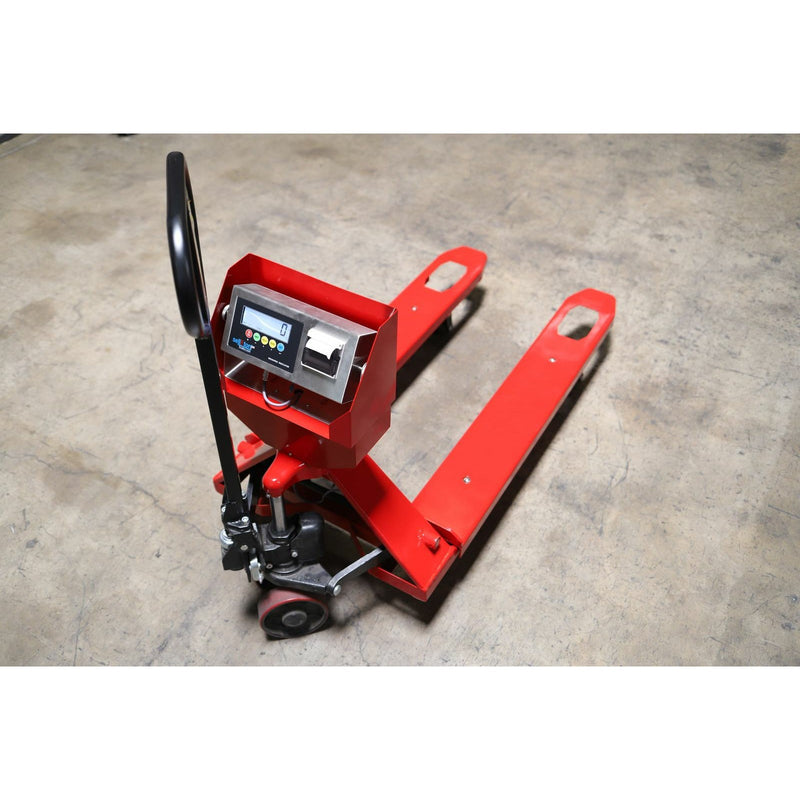 SL-5000-PJP Pallet Jack WITH Built-in Scale with AND Printer l 5000 lb Capacity