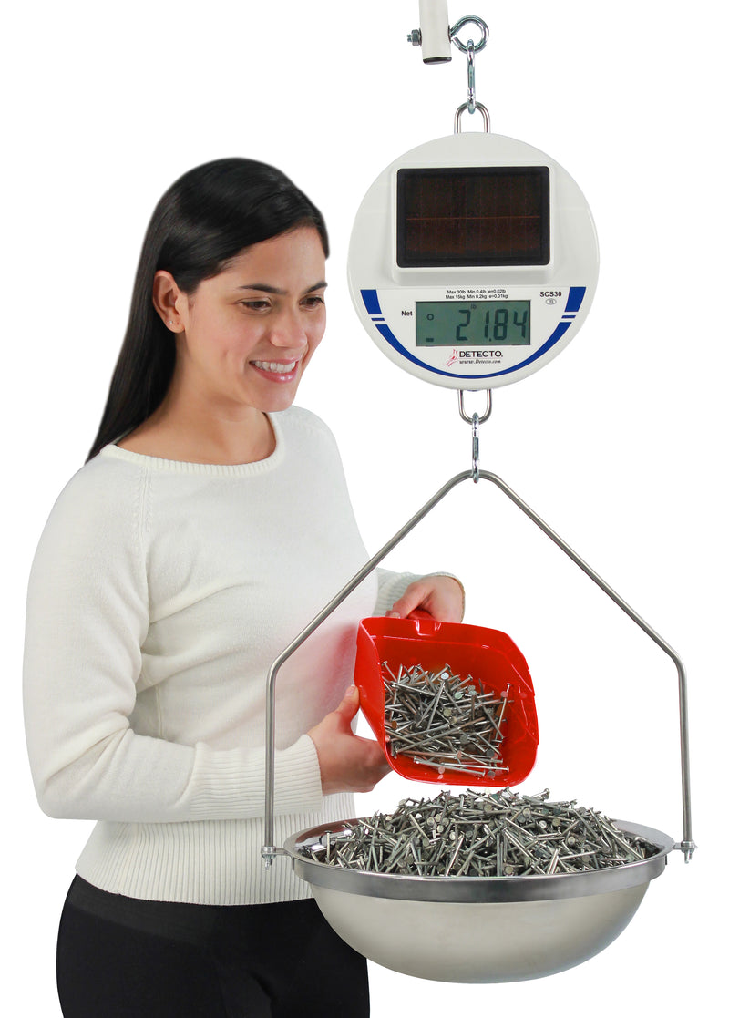 Detecto SCS30 Solar Hanging Scale