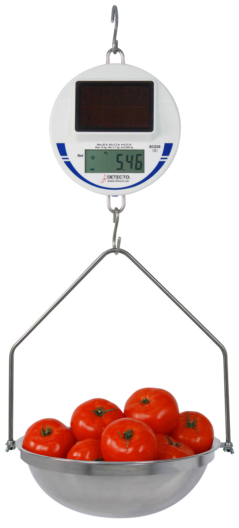 Detecto SCS30 Solar Hanging Scale