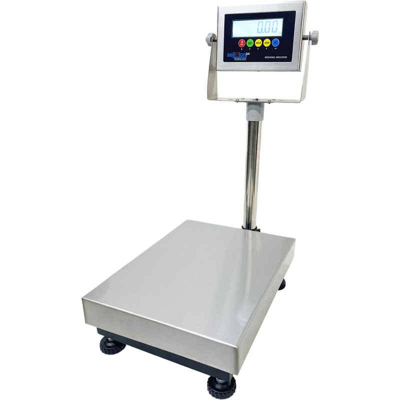 SellEton SL-916 Stainless Bench Scale, 16 × 12 in, 400 lb × 0.02 lb