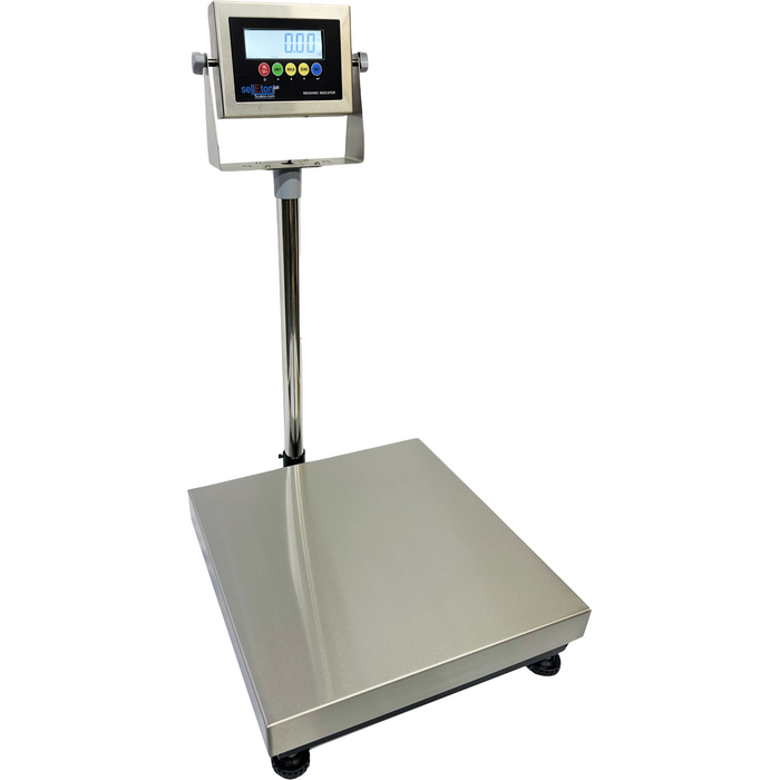 SL-916 18"x18" Industrial Portable Bench Scale Stainless Steel (600 lb x 0.05 lb)