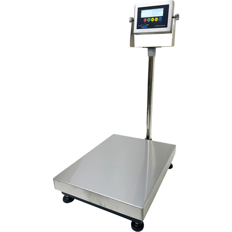 SellEton SL-916 Stainless Bench Scale, 20 × 16 in, 600 lb × 0.05 lb