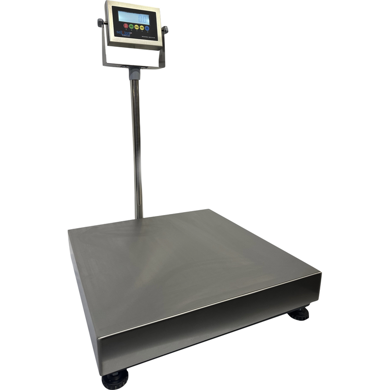 SellEton SL-916 Stainless Bench Scale, 24 × 24 in, 1,000 lb × 0.2 lb