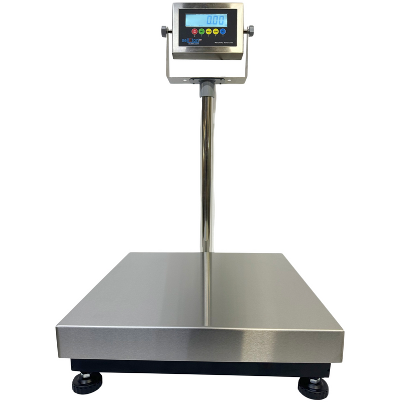 SellEton SL-916 Stainless Bench Scale, 24 × 24 in, 1,000 lb × 0.2 lb