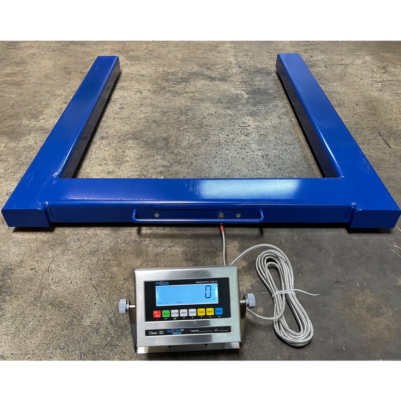 SL-932 Portable U-Beam Pallet Scale for Animal Cages, Silos, Milk Tanks, Platforms, Storage Containers, and More