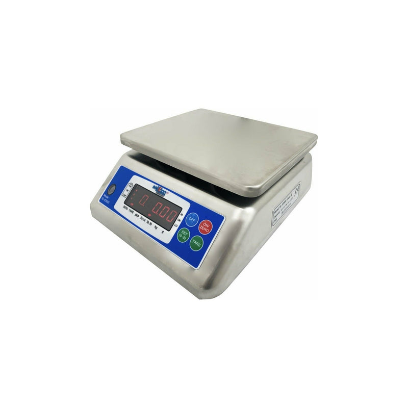 SellEton SL-IDS02 IP68 Stainless Washdown Bench Scale, 3.3–66 lb (Non-NTEP)
