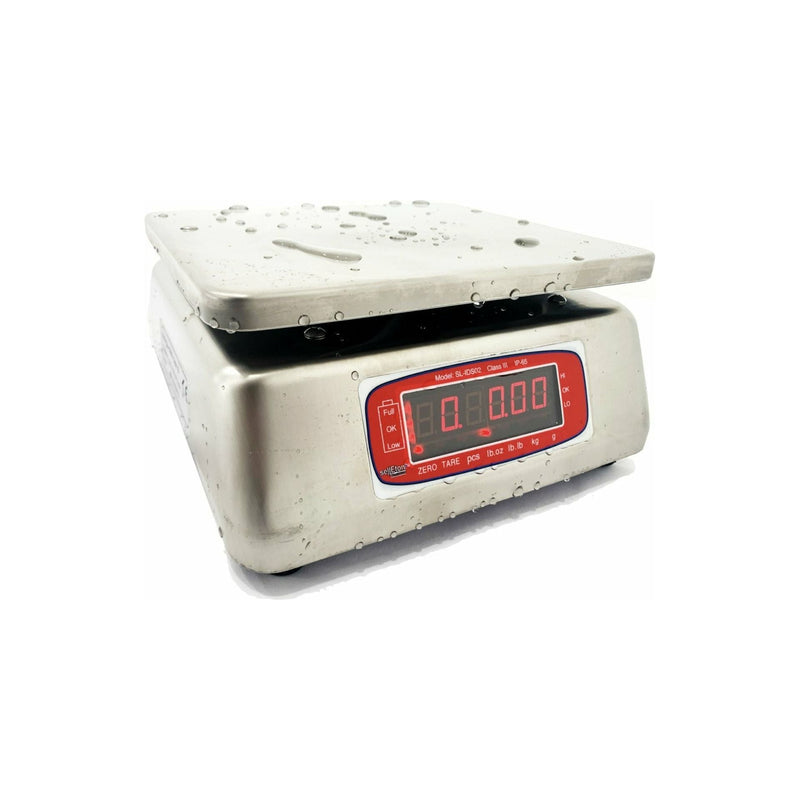 SellEton SL-IDS02 IP68 Stainless Washdown Bench Scale, 3.3–66 lb (Non-NTEP)