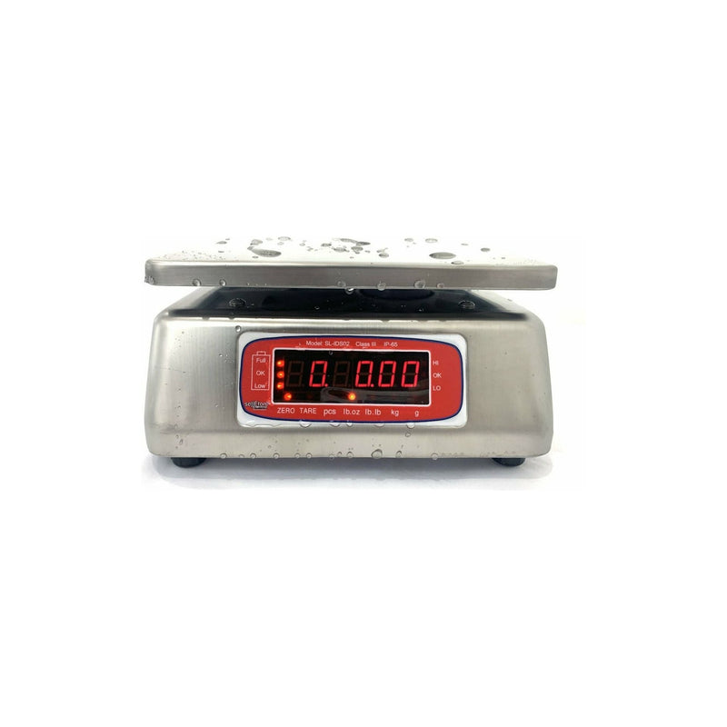SellEton SL-IDS02 IP68 Stainless Washdown Bench Scale, 3.3–66 lb (Non-NTEP)