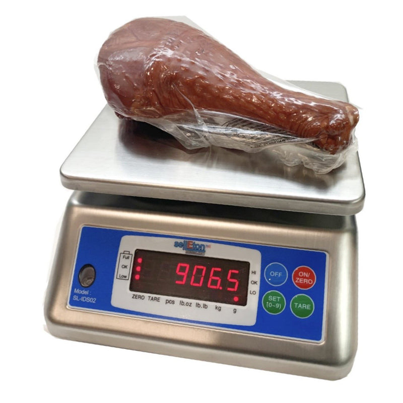 SellEton SL-IDS02 IP68 Stainless Washdown Bench Scale, 3.3–66 lb (Non-NTEP)