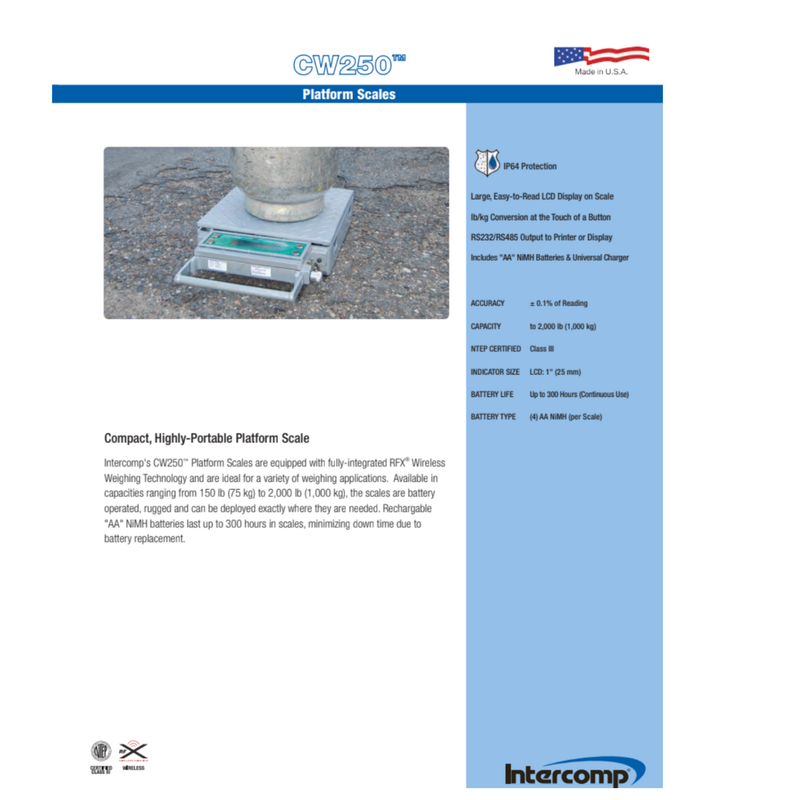 CW250™ Platform Scales