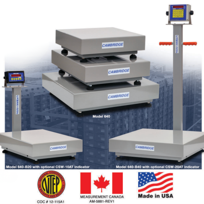 Cambridge Scale Works Model 640-B Series Platform Scales