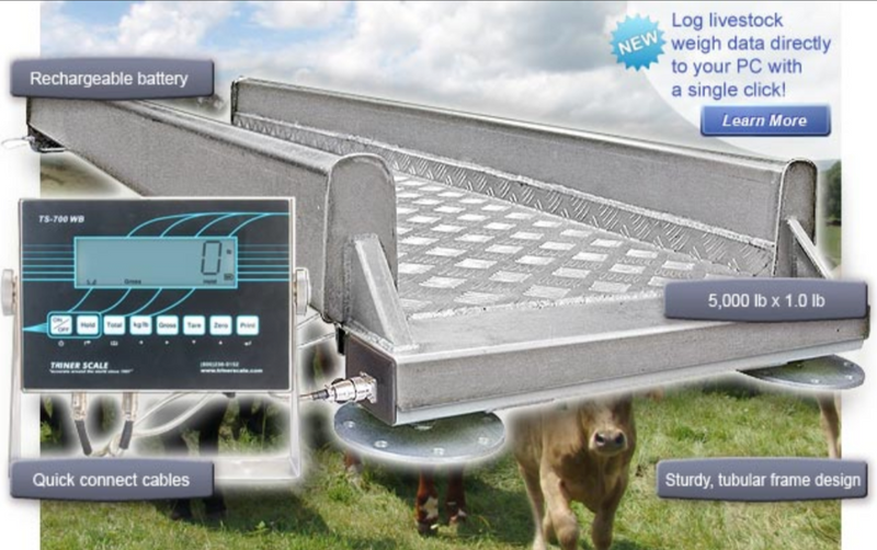 AWB-5K-SYS Livestock Scale Weigh Bars & Platform Scale
